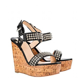 Funki Buys | Shoes | Women's High Heeled Spike Wedge Sandal