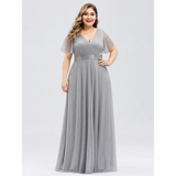 Funki Buys | Dresses | Women's Plus Size Long Evening Dress