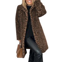 Funki Buys | Jackets | Women's Leopard Print Plush Coat