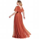 Funki Buys | Dresses | Women's Elegant Chiffon Evening Dress