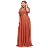 Funki Buys | Dresses | Women's Elegant Chiffon Evening Dress