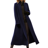 Funki Buys | Jackets | Women's Long Woolen Cardigan Coat