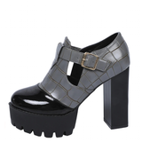 Funki Buys | Shoes | Women's Chunky Block Heeled Mary Janes