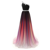 Funki Buys | Dresses | Women's Long Gradient Chiffon Dress