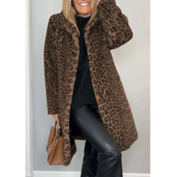 Funki Buys | Jackets | Women's Leopard Print Plush Coat
