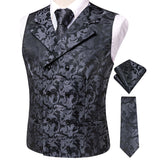 Funki Buys | Vests | Men's 4 Pcs Formal Floral Tie Vest Set