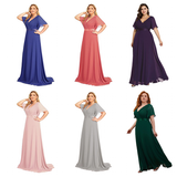 Funki Buys | Dresses | Women's Elegant Chiffon Evening Dress