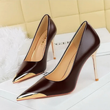 Funki Buys | Shoes | Women's Dress Shoes Metal Toe and Heel