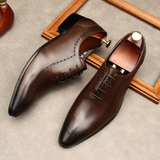 Funki Buys | Shoes | Men's Italian Handmade Oxford Shoes | Leather