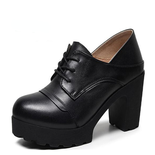 Funki Buys | Shoes | Women's Real Leather Mary Jane Platforms