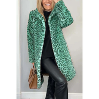 Funki Buys | Jackets | Women's Leopard Print Plush Coat