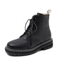 Funki Buys | Boots | Women's Real Leather Lace Up Ankle Boots