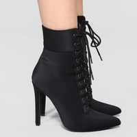 Funki Buys | Boots | Women's Pointed Toe Stiletto Short Boots