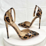 Funki Buys | Shoes | Women's Patent Leopard Stiletto Sandals