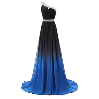Funki Buys | Dresses | Women's Long Gradient Chiffon Dress