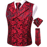 Funki Buys | Vests | Men's 4 Pcs Formal Floral Tie Vest Set