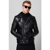 Funki Buys | Jackets | Men's Premium Faux Leather Biker Jacket