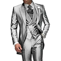 Funki Buys | Costumes | Smokings de mariage 3 pièces pour homme, coupe slim