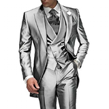 Funki Buys | Costumes | Smokings de mariage 3 pièces pour homme, coupe slim