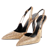 Funki Buys | Shoes | Women's Rhinestone Stiletto Slingback High Heels