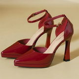 Funki Buys | Shoes | Women's Patent Leather Pointed Toe heels