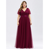 Funki Buys | Dresses | Women's Plus Size Long Evening Dress