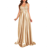 Funki Buys | Dresses | Women's Elegant Satin Sequin Dresses