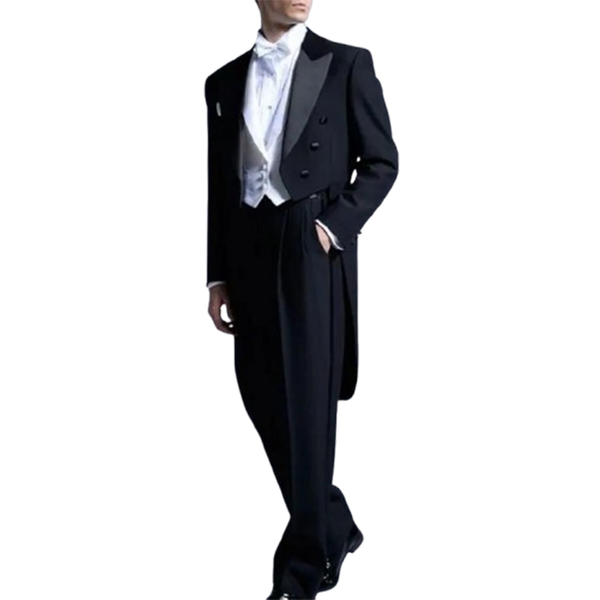 Funki Buys | Men's Custom 3 Pcs Formal Wedding Tailored Tux