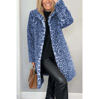 Funki Buys | Jackets | Women's Leopard Print Plush Coat