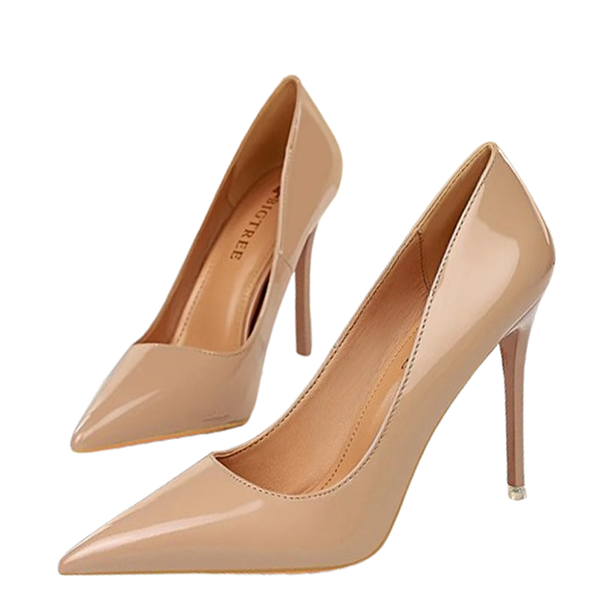 Funki Buys | Shoes | Women's Formal Mid-Heel Nude Scarpins