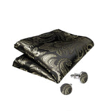 Funki Buys | Vests | Men's 4 Pcs Champagne Silk Paisley Tie Vest Set