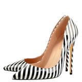 Funki Buys | Shoes | Women's Luxury Striped High Heel Stilettos