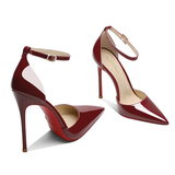 Funki Buys | Shoes | Women's Patent Leather Pointed Toe Stilettos