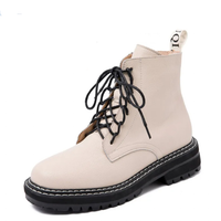 Funki Buys | Boots | Women's Real Leather Lace Up Ankle Boots
