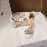 Funki Buys | Shoes | Women's Rhinestone Wedding Sandals | Prom Party