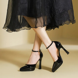 Funki Buys | Shoes | Women's Patent Leather Pointed Toe heels