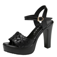 Funki Buys | Shoes | Women's Block Heels Buckle Strap Platform Sandals