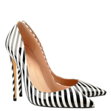 Funki Buys | Shoes | Women's Luxury Striped High Heel Stilettos
