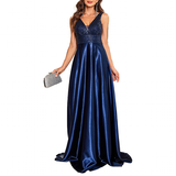Funki Buys | Dresses | Women's Elegant Satin Sequin Dresses