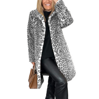 Funki Buys | Jackets | Women's Leopard Print Plush Coat