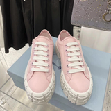 Funki Buys | Shoes | Women's Thick Heeled Canvas Sneakers