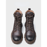 Funki Buys | Boots | Men's Vintage Genuine Leather Ankle Boot | Luxury