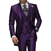 Funki Buys | Costumes | Smokings de mariage 3 pièces pour homme, coupe slim