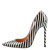 Funki Buys | Shoes | Women's Luxury Striped High Heel Stilettos