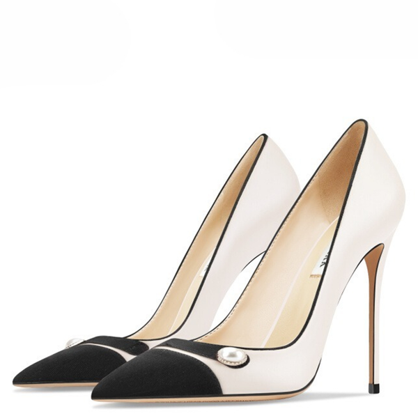 Funki Buys | Shoes | Women's Luxury Pearl Button High Stilettos