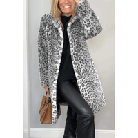 Funki Buys | Jackets | Women's Leopard Print Plush Coat