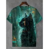 Funki Buys | Shirts | Unisex Cartoon Cat Tee