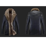 Funki Buys | Jackets | Men's Real Leather Winter Jacket | Fur Collar