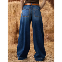Funki Buys | Pants | Women's High Waist Wide Leg Wash Jeans