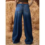 Funki Buys | Pants | Women's High Waist Wide Leg Wash Jeans